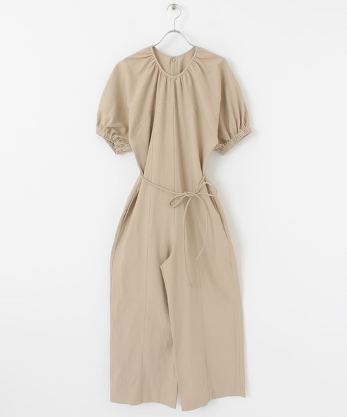 KBF+（ケービーエフプラス）の「KBF+　ラウンドフォルムオールインワン（サロペット/オーバーオール・レディース・キャメル/ライトベージュ・ONE）」の17枚目の写真