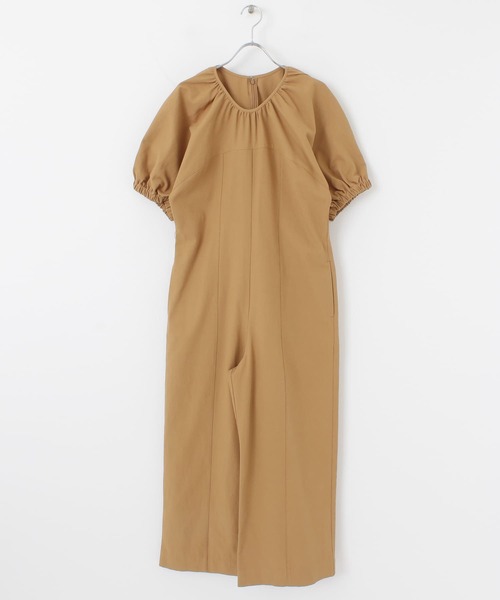 KBF+（ケービーエフプラス）の「KBF+　ラウンドフォルムオールインワン（サロペット/オーバーオール・レディース・キャメル/ライトベージュ・ONE）」の12枚目の写真