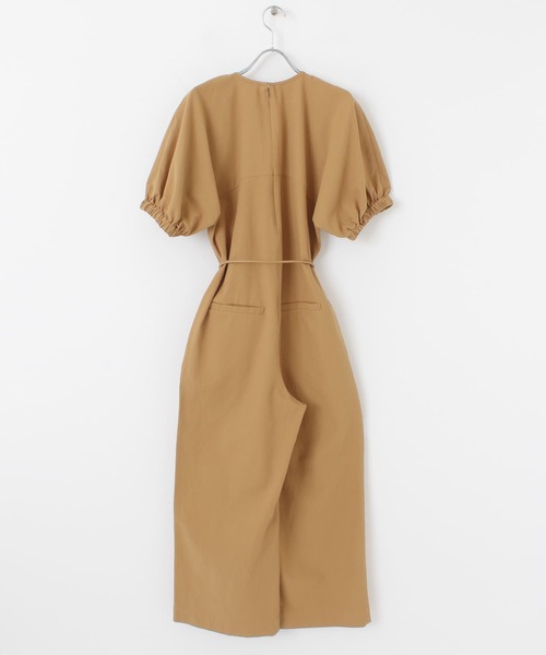 KBF+（ケービーエフプラス）の「KBF+　ラウンドフォルムオールインワン（サロペット/オーバーオール・レディース・キャメル/ライトベージュ・ONE）」の14枚目の写真