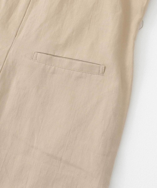 KBF+（ケービーエフプラス）の「KBF+　ラウンドフォルムオールインワン（サロペット/オーバーオール・レディース・キャメル/ライトベージュ・ONE）」の22枚目の写真