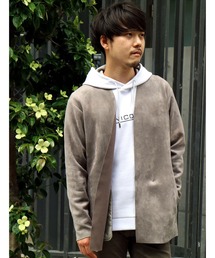 HIDEAWAYS NICOLE | スウェード調カットオフカーディガン(カーディガン/ボレロ)