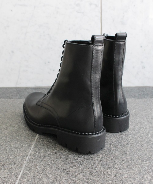 FABIO RUSCONI（ファビオルスコーニ）の「FABIO RUSCONI / F-5893 / タンクソール軽量レースアップブーツ（ブーツ・レディース・ブラック・38/39/37/36/40）」の6枚目の写真