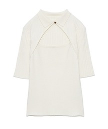 LILY BROWN | フロントオープンポロニット(ニット/セーター)