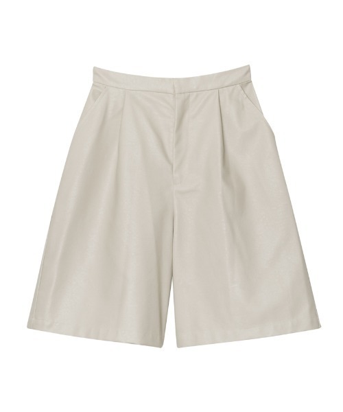 Re:EDIT（リエディ）の「エコレザーショートパンツ（その他パンツ・レディース・アイボリー/ブラック/ブラウン/カーキ・LARGE/SHORT/MEDIUM）」の19枚目の写真