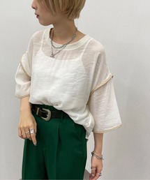 apres jour mignon | シアーＴシャツ＋キャミＳＥＴ【ZOZOTOWN限定アイテム】(Tシャツ/カットソー)
