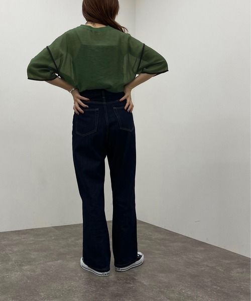 apres jour mignon(アプレジュールミニョン)の「シアーTシャツ+キャミSET【ZOZOTOWN限定アイテム】(Tシャツ/カットソー・レディース・その他/ブラック/ダークグリーン/アイボリー・フリー/X-LARGE)」の20枚目の写真