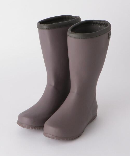 green label relaxing（グリーンレーベルリラクシング）の「GLR フレキシブルレインブーツ 17cm-23cm（レインシューズ・キッズ・ターコイズブルー/グレー・21cm/20cm/22cm/17cm/18cm/23cm/19cm）」の3枚目の写真