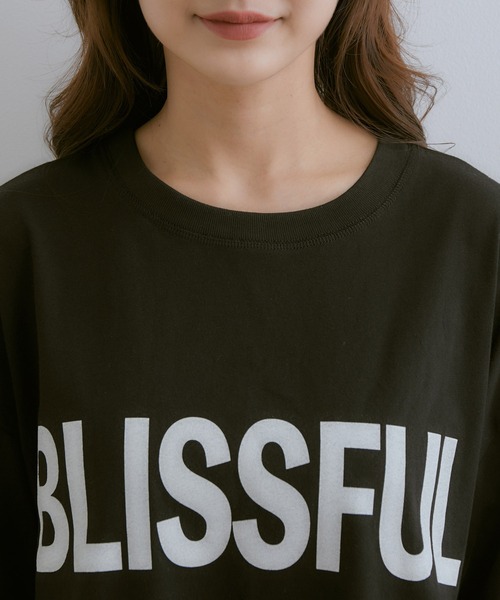 vis-`a-vis(ビサビ)の「【WEB限定】ゆったりサイズが今の気分。ビックサイズプリントロゴロングTシャツ(Tシャツ/カットソー・レディース・ホワイト/ブラック/ホワイト系その他・FREE)」の11枚目の写真