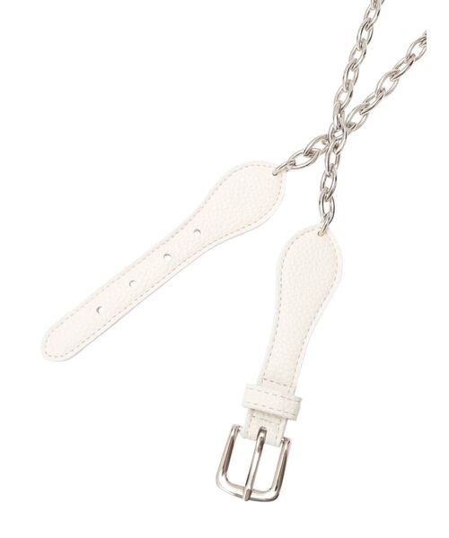 jouetie(ジュエティ)の「チェーンドッキングベルト(ベルト・レディース・オフホワイト/ブラック/ブラウン・FREE)」の10枚目の写真