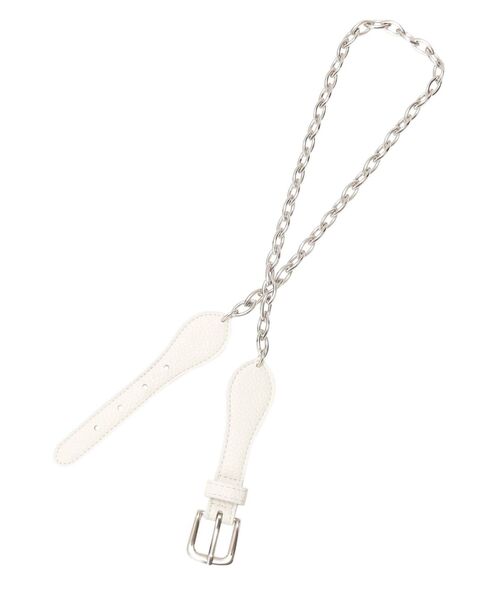 jouetie(ジュエティ)の「チェーンドッキングベルト(ベルト・レディース・オフホワイト/ブラック/ブラウン・FREE)」の9枚目の写真