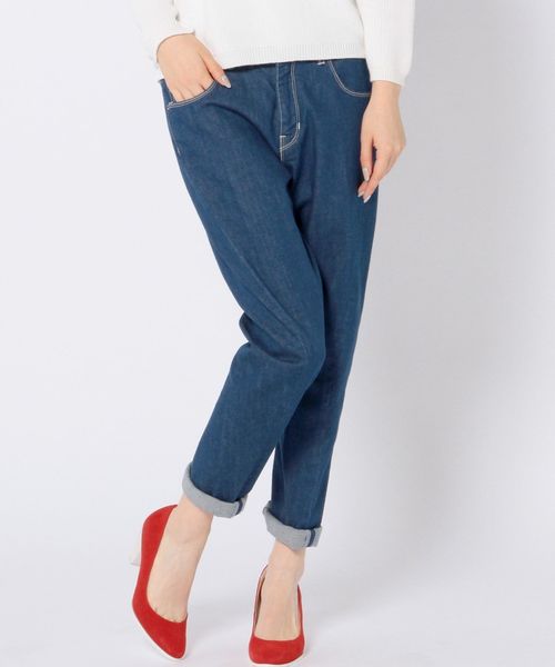 Another Edition（アナザーエディション）の「【展開店舗限定】テーパード5ポケットパンツ/ae TPD 5POC PT（デニムパンツ・レディース・ネイビー/コバルトブルー・MEDIUM/SMALL/LARGE）」の12枚目の写真