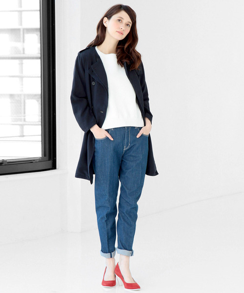 Another Edition（アナザーエディション）の「【展開店舗限定】テーパード5ポケットパンツ/ae TPD 5POC PT（デニムパンツ・レディース・ネイビー/コバルトブルー・MEDIUM/SMALL/LARGE）」の15枚目の写真