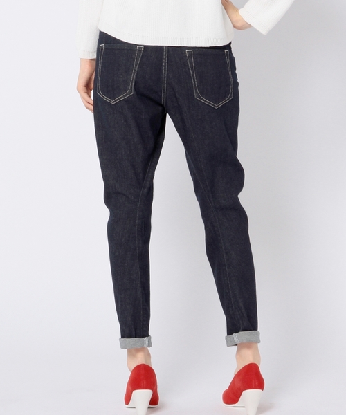 Another Edition（アナザーエディション）の「【展開店舗限定】テーパード5ポケットパンツ/ae TPD 5POC PT（デニムパンツ・レディース・ネイビー/コバルトブルー・MEDIUM/SMALL/LARGE）」の3枚目の写真