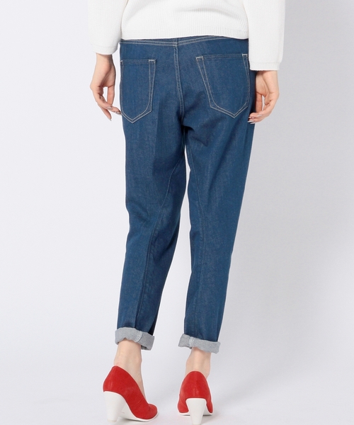 Another Edition（アナザーエディション）の「【展開店舗限定】テーパード5ポケットパンツ/ae TPD 5POC PT（デニムパンツ・レディース・ネイビー/コバルトブルー・MEDIUM/SMALL/LARGE）」の22枚目の写真