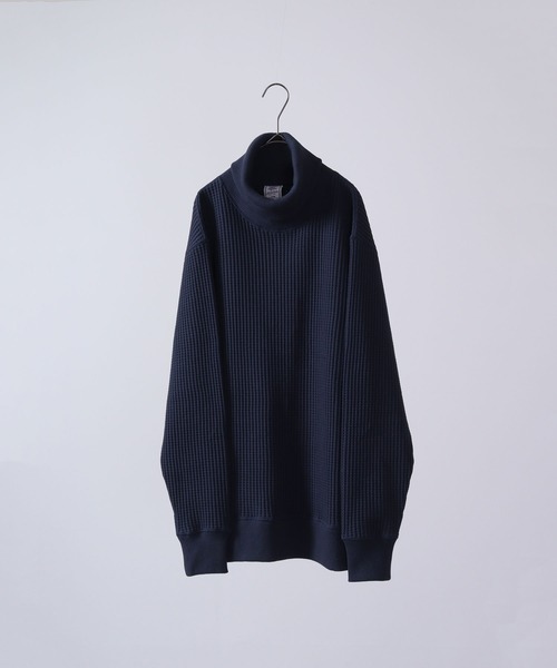 JEMORGAN(ジェーイーモーガン)の「JEMORGAN ビッグワッフルタートルネックTee(ニット/セーター・レディース・杢グレー/ベージュ/ブラック/オフホワイト/ネイビー/チャコール/カーキ/モカ/オートミール・L/M/XL/S)」の9枚目の写真