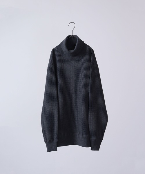 JEMORGAN ビッグワッフルタートルネックTee（ニット/セーター
