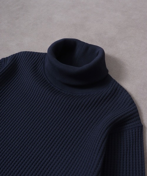 JEMORGAN(ジェーイーモーガン)の「JEMORGAN ビッグワッフルタートルネックTee(ニット/セーター・レディース・杢グレー/ベージュ/ブラック/オフホワイト/ネイビー/チャコール/カーキ/モカ/オートミール・L/M/XL/S)」の17枚目の写真