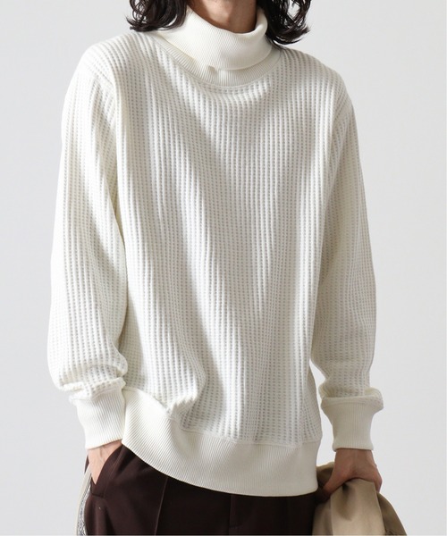 セール】JEMORGAN ビッグワッフルタートルネックTee（ニット
