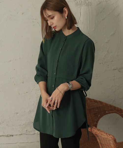 La-gemme(ラジェム)の「レイヤードブラウス(シャツ/ブラウス・レディース・ブラック/ブラウン/ベージュ/ホワイト/グリーン・フリー)」の5枚目の写真