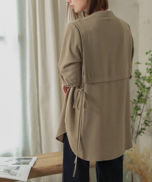 La-gemme(ラジェム)の「レイヤードブラウス(シャツ/ブラウス・レディース・ブラック/ブラウン/ベージュ/ホワイト/グリーン・フリー)」の10枚目の写真