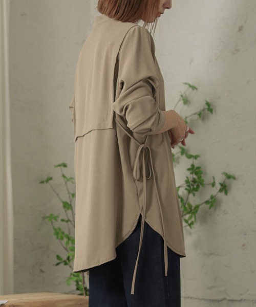 La-gemme(ラジェム)の「レイヤードブラウス(シャツ/ブラウス・レディース・ブラック/ブラウン/ベージュ/ホワイト/グリーン・フリー)」の14枚目の写真