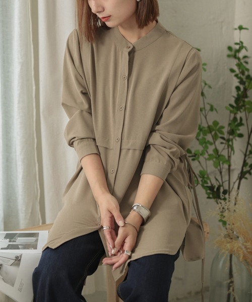 La-gemme(ラジェム)の「レイヤードブラウス(シャツ/ブラウス・レディース・ブラック/ブラウン/ベージュ/ホワイト/グリーン・フリー)」の22枚目の写真