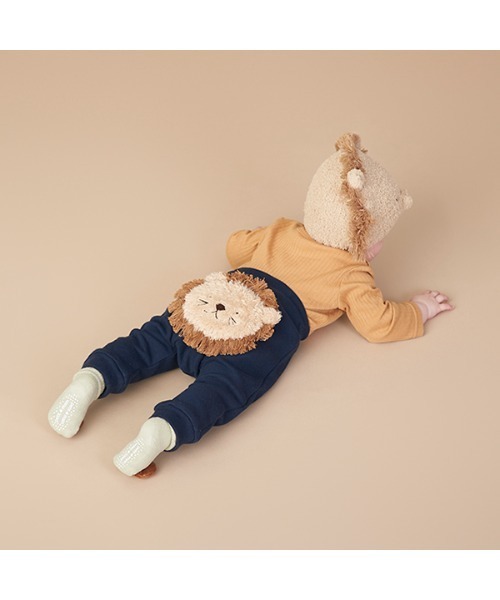 petit main（プティマイン）の「【抗菌防臭】おしりアニマルストレッチパンツ（その他パンツ・キッズ・キナリ/ネイビー/モカ・80ｃｍ/70cm）」の3枚目の写真
