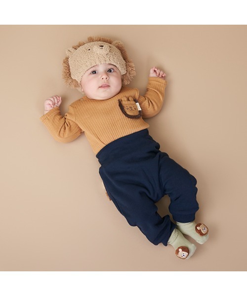 petit main（プティマイン）の「【抗菌防臭】おしりアニマルストレッチパンツ（その他パンツ・キッズ・キナリ/ネイビー/モカ・80ｃｍ/70cm）」の17枚目の写真