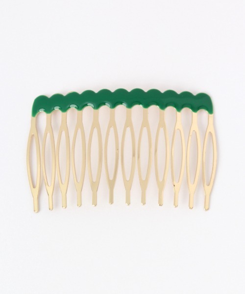 Me%（ミィパーセント）の「スカラップヘアコーム（その他ヘアアクセサリー・レディース・ホワイト/イエロー/グリーン・FREE）」の2枚目の写真