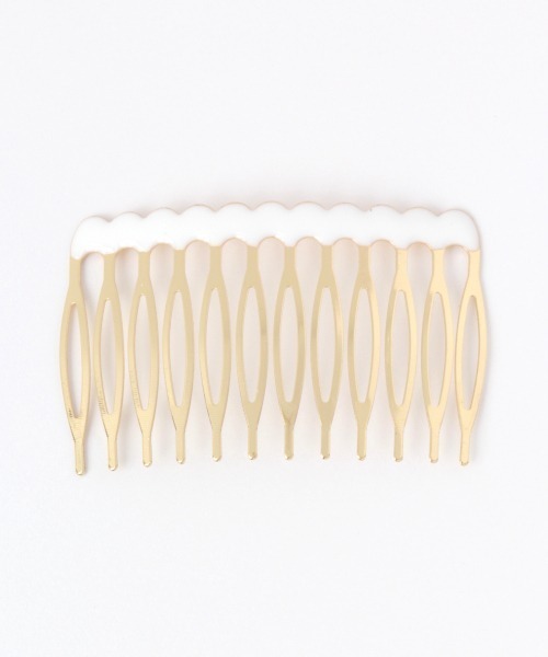 Me%（ミィパーセント）の「スカラップヘアコーム（その他ヘアアクセサリー・レディース・ホワイト/イエロー/グリーン・FREE）」の9枚目の写真