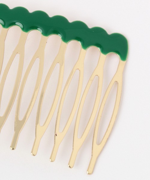 Me%（ミィパーセント）の「スカラップヘアコーム（その他ヘアアクセサリー・レディース・ホワイト/イエロー/グリーン・FREE）」の12枚目の写真