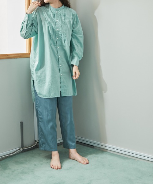 note et silence (ノートエシロンス)の「◇【 AMB100貨 】リラックスパンツ 綿キュプラサテン(その他パンツ・レディース・ピンク/カーキ/ブルー・2/1)」の22枚目の写真