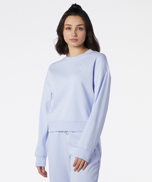 NEW BALANCE(ニューバランス)の「NB Athletics MINIMIZE クルー(スウェット・レディース・ライトブルーグレー/ヘザーグレー・X-LARGE/MEDIUM/LARGE/SMALL)」の1枚目の写真