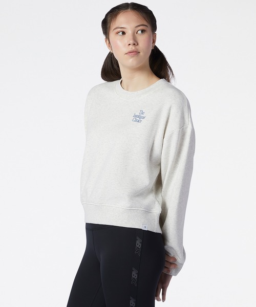 NEW BALANCE(ニューバランス)の「NB Athletics MINIMIZE クルー(スウェット・レディース・ライトブルーグレー/ヘザーグレー・X-LARGE/MEDIUM/LARGE/SMALL)」の7枚目の写真