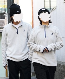 【別注】KANGOL×8(eight) コラボ ハーフジップスウェット フリース