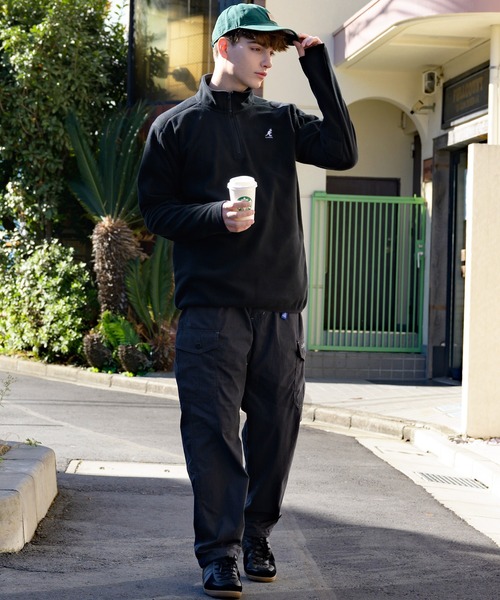 KANGOL(カンゴール)の「【別注】KANGOL×8(eight) コラボ ハーフジップスウェット フリース(スウェット・メンズ・ブラック/ベージュ・X-LARGE/MEDIUM/LARGE)」の7枚目の写真