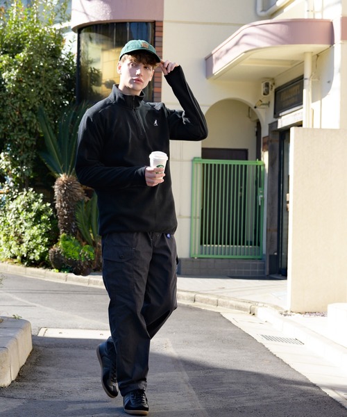 KANGOL(カンゴール)の「【別注】KANGOL×8(eight) コラボ ハーフジップスウェット フリース(スウェット・メンズ・ブラック/ベージュ・X-LARGE/MEDIUM/LARGE)」の8枚目の写真