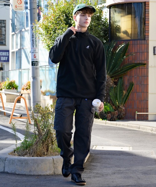 KANGOL(カンゴール)の「【別注】KANGOL×8(eight) コラボ ハーフジップスウェット フリース(スウェット・メンズ・ブラック/ベージュ・X-LARGE/MEDIUM/LARGE)」の10枚目の写真