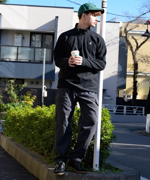 KANGOL(カンゴール)の「【別注】KANGOL×8(eight) コラボ ハーフジップスウェット フリース(スウェット・メンズ・ブラック/ベージュ・X-LARGE/MEDIUM/LARGE)」の14枚目の写真