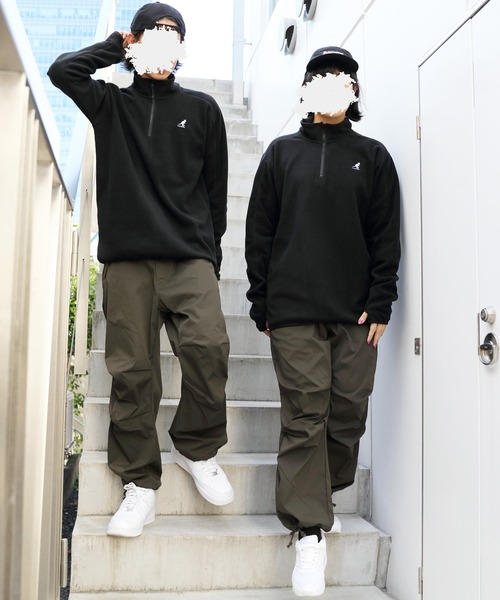 KANGOL(カンゴール)の「【別注】KANGOL×8(eight) コラボ ハーフジップスウェット フリース(スウェット・メンズ・ブラック/ベージュ・X-LARGE/MEDIUM/LARGE)」の20枚目の写真
