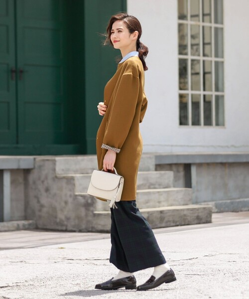 MACKINTOSH PHILOSOPHY（ﾏｯｷﾝﾄｯｼｭ ﾌｨﾛｿﾌｨｰ）の「ミニフラップバッグ（トートバッグ・レディース・オフホワイト/イエロー・FREE）」の5枚目の写真