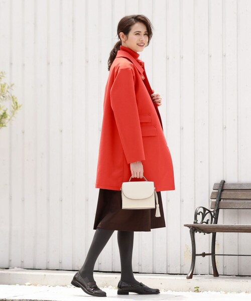 MACKINTOSH PHILOSOPHY（ﾏｯｷﾝﾄｯｼｭ ﾌｨﾛｿﾌｨｰ）の「ミニフラップバッグ（トートバッグ・レディース・オフホワイト/イエロー・FREE）」の6枚目の写真