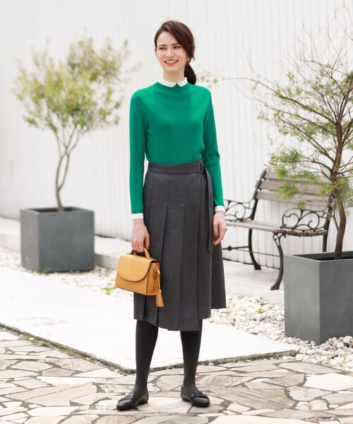 MACKINTOSH PHILOSOPHY（ﾏｯｷﾝﾄｯｼｭ ﾌｨﾛｿﾌｨｰ）の「ミニフラップバッグ（トートバッグ・レディース・オフホワイト/イエロー・FREE）」の8枚目の写真