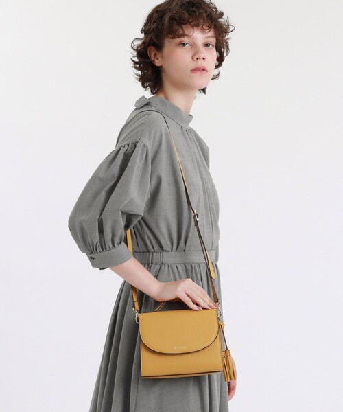 MACKINTOSH PHILOSOPHY（ﾏｯｷﾝﾄｯｼｭ ﾌｨﾛｿﾌｨｰ）の「ミニフラップバッグ（トートバッグ・レディース・オフホワイト/イエロー・FREE）」の10枚目の写真