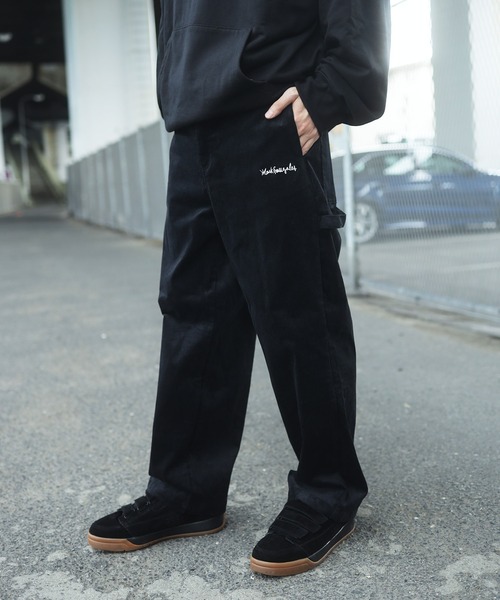 Mark Gonzales(マーク・ゴンザレス)の「Mark Gonzales / マークゴンザレス 別注 コラボ コーデュロイ ペインターパンツ(その他パンツ・メンズ・ブラック/グレイッシュベージュ/ブラウン/ベージュ/ネイビー・MEDIUM/LARGE)」の2枚目の写真