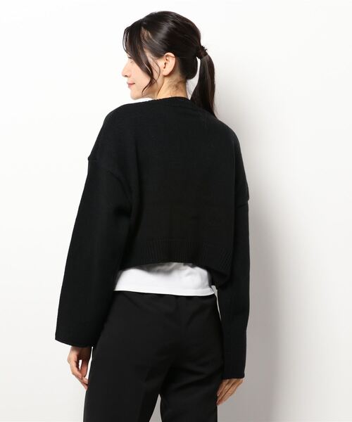 Lui's（ルイス）の「ショートカーディガン（カーディガン/ボレロ・レディース・ブラック/ブラウン/グリーン/ブルー・FREE）」の6枚目の写真