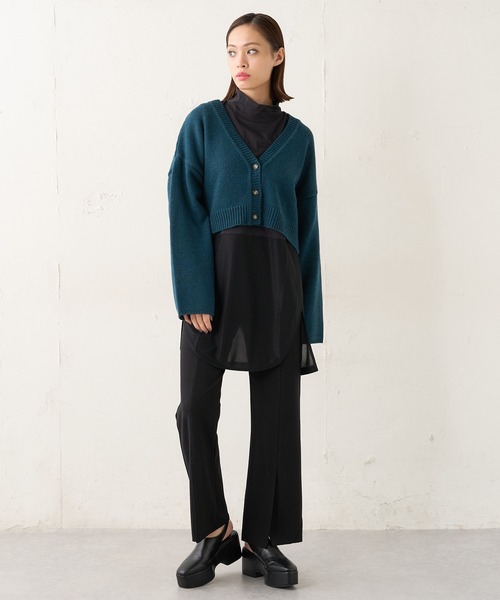 Lui's（ルイス）の「ショートカーディガン（カーディガン/ボレロ・レディース・ブラック/ブラウン/グリーン/ブルー・FREE）」の12枚目の写真