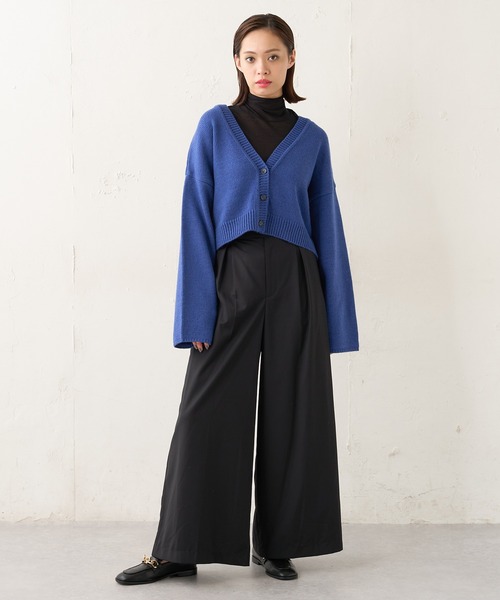 Lui's（ルイス）の「ショートカーディガン（カーディガン/ボレロ・レディース・ブラック/ブラウン/グリーン/ブルー・FREE）」の14枚目の写真