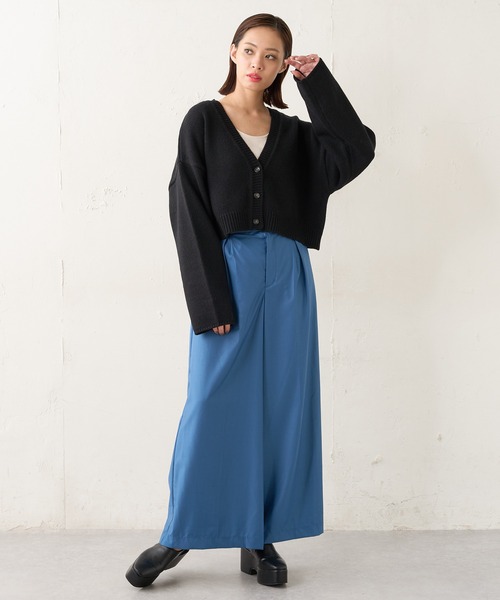 Lui's（ルイス）の「ショートカーディガン（カーディガン/ボレロ・レディース・ブラック/ブラウン/グリーン/ブルー・FREE）」の10枚目の写真