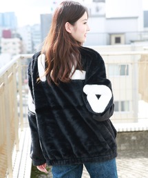 FILA エコファー ジップアップ スタンドジャケット